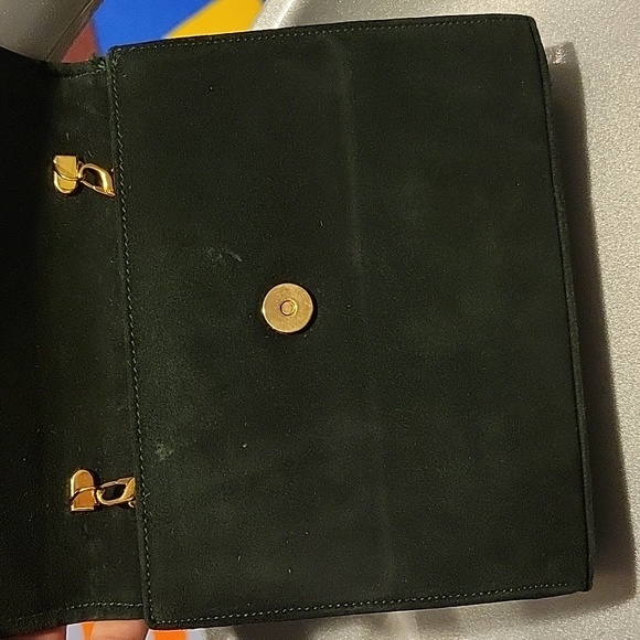 Pre-Loved St John Suede/Leather Evening Bag - Picture 5 of 11